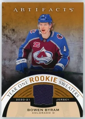 2021-22 Artifacts Bowen Byram Year One Rookie Sweaters #RS-BB front