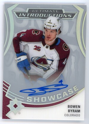 2020-21 Ultmate Collection Bowen Byram Ultimate Introductions Autographs #UI-96 front