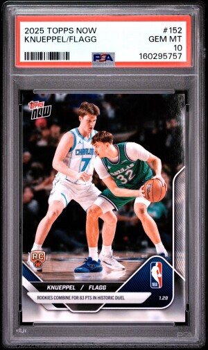 2025 Topps Now Knueppel Flagg #152 PSA 10 front