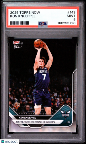 2025 Topps Now Kon Knueppel #143 PSA 9 front