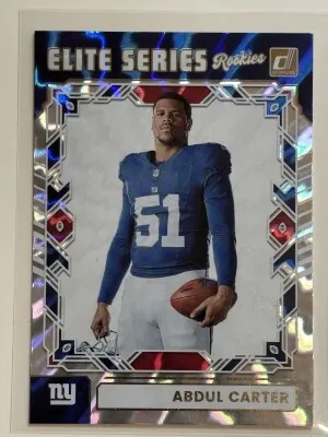 ABDUL CARTER 2025 PANINI DONRUSS THE ELITE SERIES ROOKIES ESR-ACR (ROOKIE) front