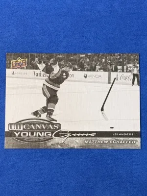Matthew Schaefer Young Guns Black Canvas 2025-26 Upper Deck Extended Series front