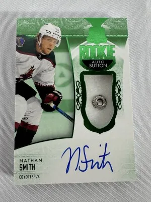 2022-22 The Cup Nathan Smith Rookie Auto Button front