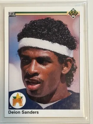 DEION SANDERS 1990 UPPER DECK 13  STAR ROOKIE front