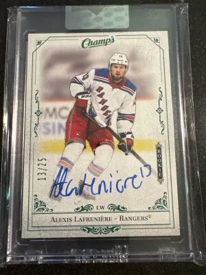 Alexis Lafreniere Champs Rookie Auto 13/25 Jersey # front
