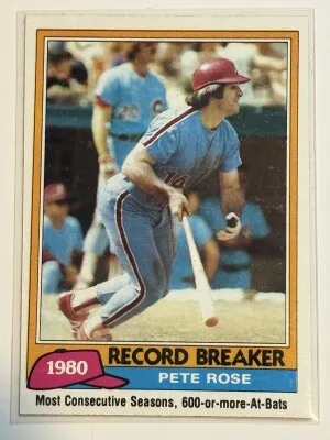 PETE ROSE 1981 TOPPS #205 front