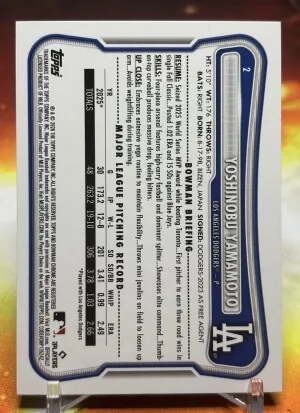 2026 Bowman Yoshinobu Yamamoto True Green Paper /99 back