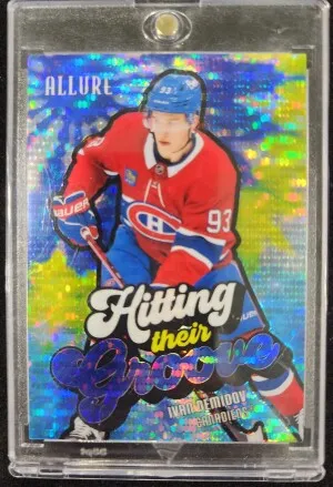 Ivan Demidov Hitting their Groove Blue Spectrum /50 Rookie front