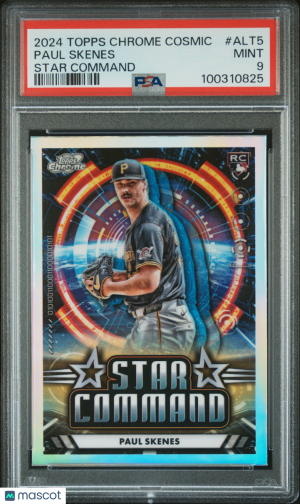 2024 Topps Cosmic Chrome Star Command Paul Skenes #ALT5 PSA 9 front