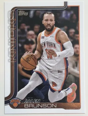 JALEN BRUNSON 2025 TOPPS 14 front