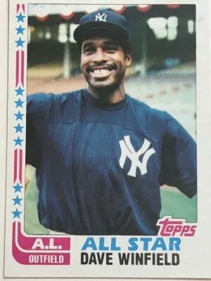 DAVE WINFIELD 1982 TOPPS 553 front