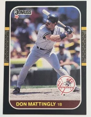 DON MATTINGLY 1987 DONRUSS 52 front
