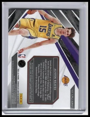 2021 Chronicles Limited Austin Reaves RPA /99 back