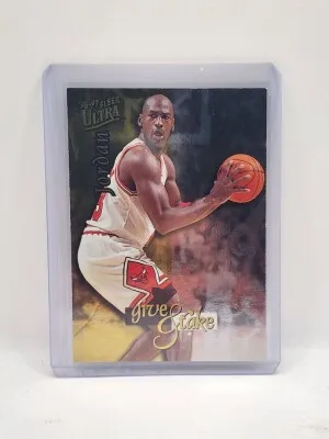 Michael Jordan 1996-97 Fleer Ultra Give & Take Gold 5 of 10 Give SP Insert front