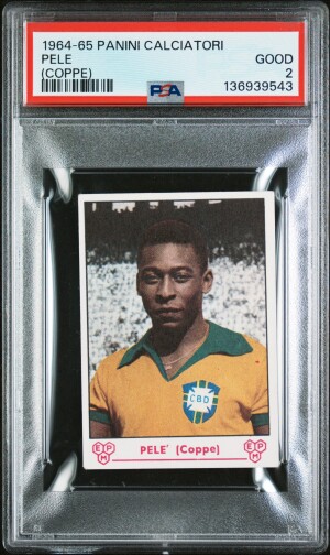1964 Panini Calciatori Pele (Coppe) front