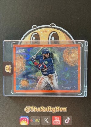 Vladimir Guerrero Jr 2025 Topps Stars in the Night Orange /25 STN-13 front