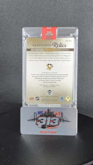 2023-24 Upper Deck The Cup Renditions Relics Erik Karlsson #RR-EK 10/10 back