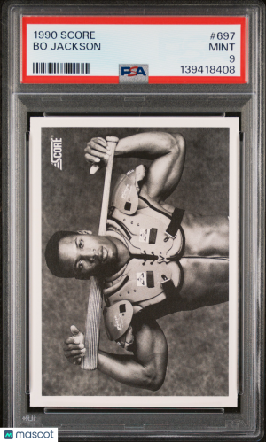 1990 Score Bo Jackson #697 PSA 9 front