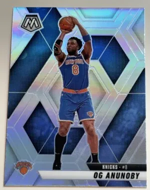 OG ANUNOBY 2024 PANINI MOSAIC 123 SILVER PRIZM front