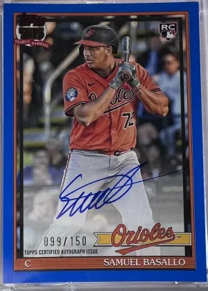 2026 Topps Series 1 1991 Samuel Basallo 99/150 front