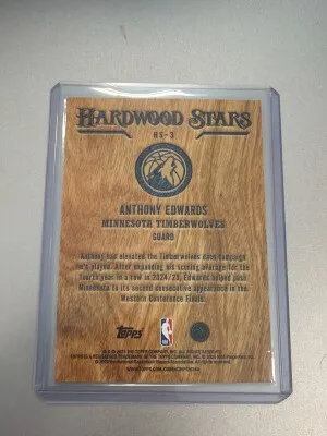 2025 Topps Hardwood Stars Anthony Edwards back