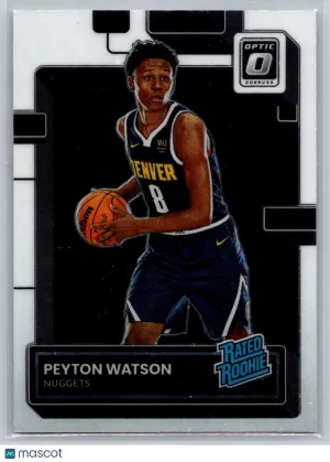 2022-23 Donruss Optic Peyton Watson #223 RC Denver Nuggets