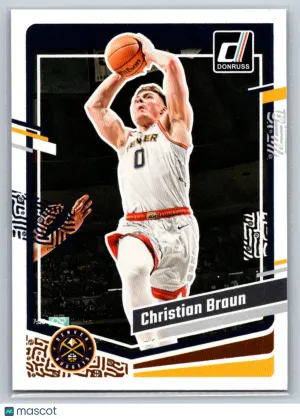 2023-24 Donruss Christian Braun #160 Denver Nuggets