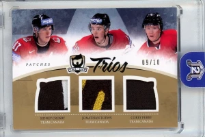 2010-11 UD The Cup Trios Patch /10 Sidney Crosby Jonathan Toews Corey Perry