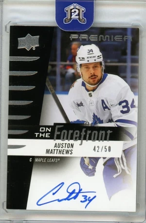 2023-24 Upper Deck Premier Auston Matthews Forefront Auto /50