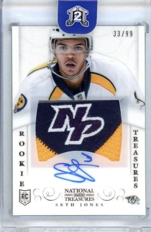 2013-14 Panini National Treasures Rookie TOP PATCH Auto /99 Seth Jones