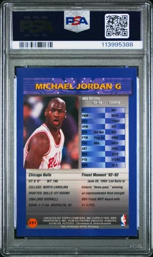 1994 Finest Michael Jordan back