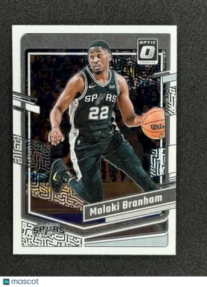 Malaki Branham 2023-24 Donruss Optic 51 San Antonio Spurs