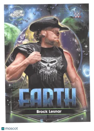 2026 Topps Chrome WWE Earth Brock Lesnar #PPE-11 front