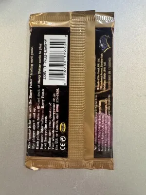 2002 Wizards of the Coast Harry Potter Chamber of Secrets Bster Pack back