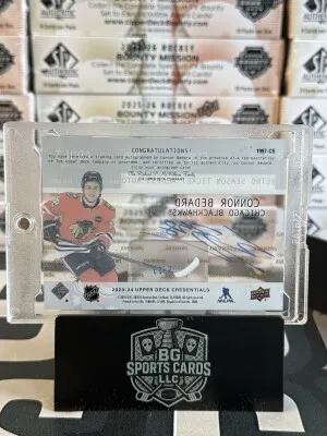 Connor Bedard Rookie Retro Season Ticket Access Auto /25 back