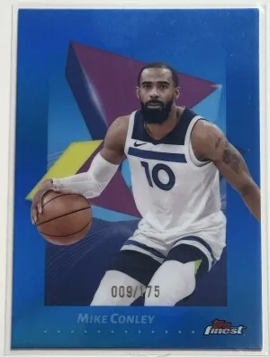 Mike Conley 2024-25 Finest #59 Blue Refractor /175 front