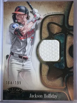 2026 Tier One Relic Card Jackson Holliday /199 front