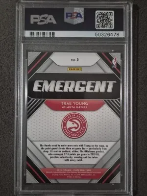 2018 Panini Prizm Emergent Trae Young Emergent back