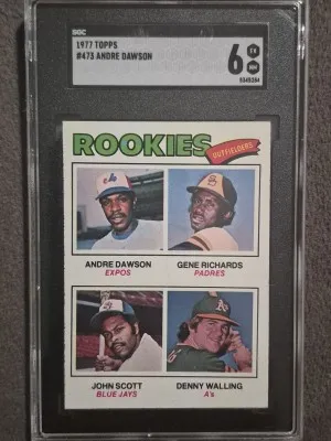 1977 Topps Andre Dawson SGC 6 front