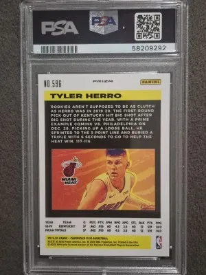 2019 Panini Chronicles Tyler Herro Pink back