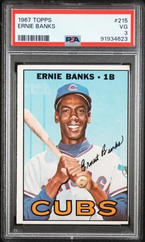 1967 Topps Ernie Banks front
