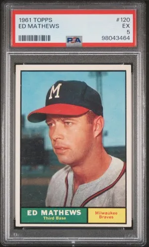 1961 Topps Ed Mathews front