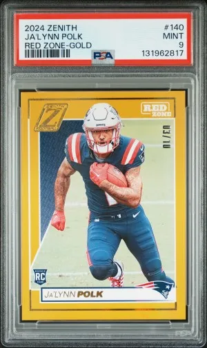 2024 Panini Zenith Ja'lynn Polk Red Zone-Gold 03/10 front