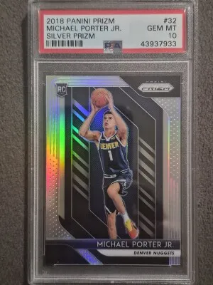 2018 Panini Prizm Michael Porter Jr. Silver Prizm front