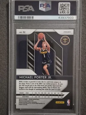 2018 Panini Prizm Michael Porter Jr. Silver Prizm back