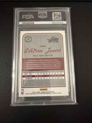 2016-17 Panini Donruss Optic LeBron James Kobe Bryant #15 [Base] Base Set back