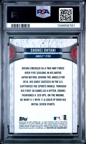 2018 Topps National Baseball Card Day Shohei Ohtani Card Day back