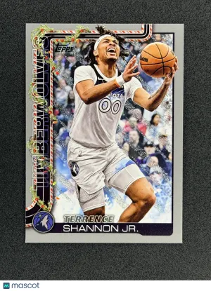 Terrence Shannon Jr. 2025-26 Topps Holiday H88 Glitter Holiday Timberwolves