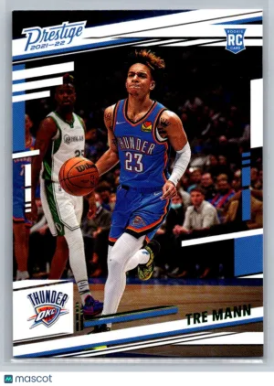 Tre Mann Rookie 2021-22 Panini Chronicles 53 Green Oklahoma City Thunder