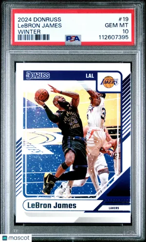 2024 Panini Donruss LeBron James #19 Winter PSA 10 front